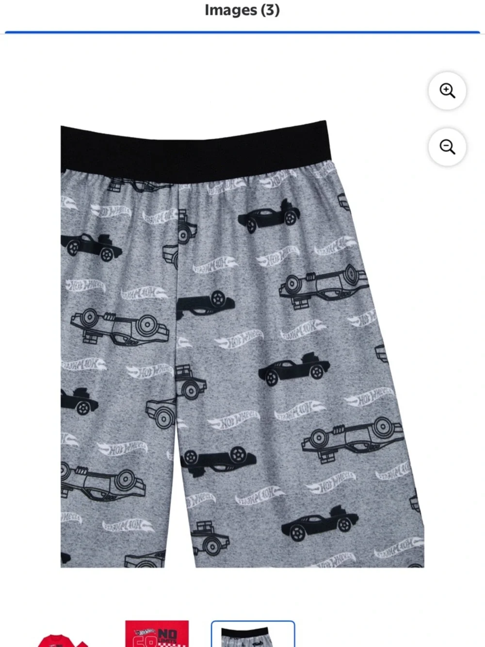 Hot Wheels Red 'No Limits 68' Racing Top & Gray Car Print Shorts pajamas